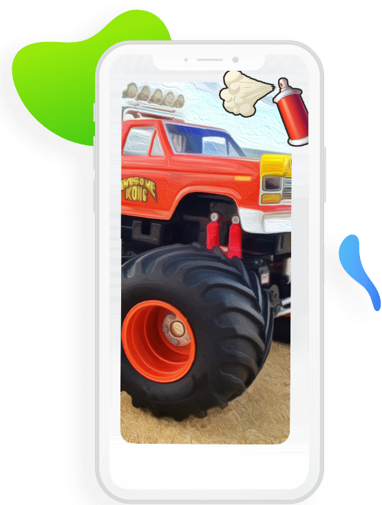 R/C car customization interface